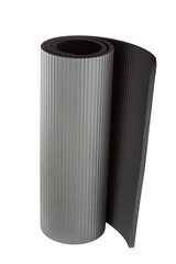 Yoga mat isolated on white background