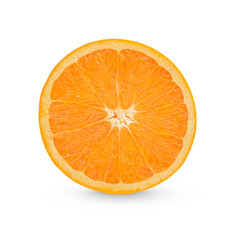 Fresh orange sliced  isolated on white background
