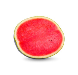Watermelon sliced isolated on white bakground