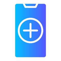 Fototapeta premium add gradient icon