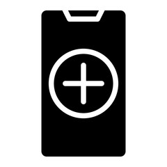Fototapeta premium add glyph icon