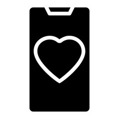 heart glyph icon