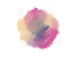 Watercolor modern brush style with colorful texture for your template.