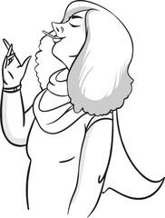 Women's Day design. Illustration of Women’s. Greeting card. Vector illustration. Women's empowerment