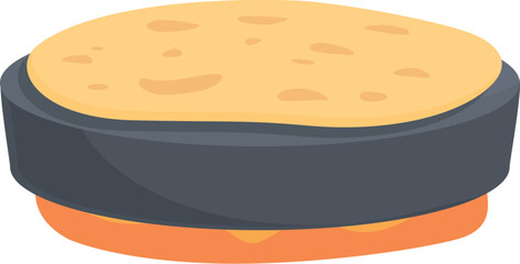 Bedouin bakery icon cartoon vector. Camp food. Islamic ethnic