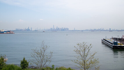 Naklejka premium New York Skyline in the fog.