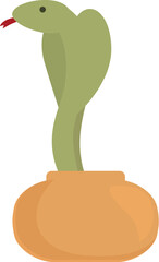 Snake box icon cartoon vector. Indian charmer. Asian care