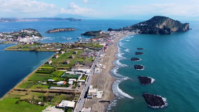 Amazing view on Bacoli city