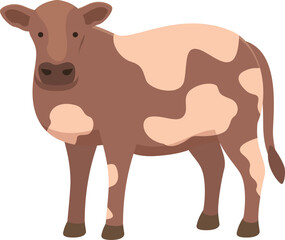 Cow beef icon cartoon vector. Bull meat. Eat field