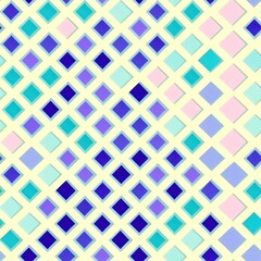 Obraz premium Abstract geometric seamless pattern featuring graphic design cubes, with a seamless background in pale colors, generative ai