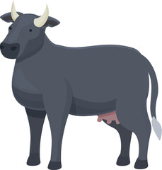 Fresian cow icon cartoon vector. Farm breed. Dairy animal
