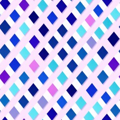 Abstract geometric seamless pattern featuring graphic design cubes, with a seamless background in pale colors, generative ai