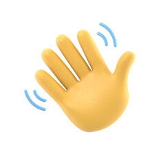 Fototapeta premium Transparent Backgrounds Mock-up.Open outstretched showing five fingers, extended in greeting. Supports PNG files with transparent backgrounds. 