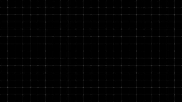 Animated background grid with twinkling thin crosses.