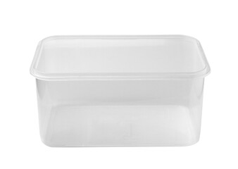 Plastic food box isolated on transparent png