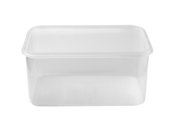 Plastic food box isolated on transparent png
