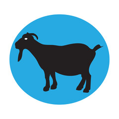 goat icon vector