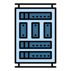 Supercomputers Sign, Main Frame PC or Gaming Chassis stock illustration, Super Computer Concept, Server Cabinet Vector Icon Design, Cloud computing and Web hosting services Symbol, 