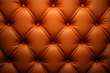 Fototapeta premium Tufted Upholstery, Luxury Leather Background, Generative AI
