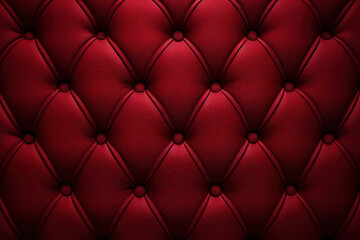 Fototapeta premium Tufted Upholstery, Luxury Leather Background, Generative AI