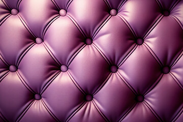 Fototapeta na wymiar Tufted Upholstery, Luxury Leather Background, Generative AI