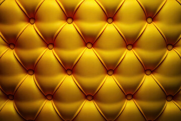 Fototapeta premium Tufted Upholstery, Luxury Leather Background, Generative AI