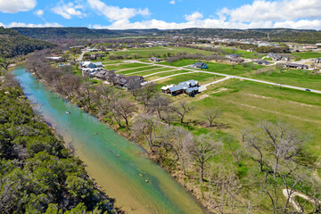 The Guadalupe river in texas - obrazy, fototapety, plakaty