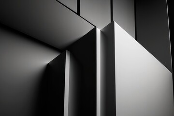 Abstract grey background with lines generative ai