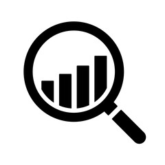 analysis business graph icon vector