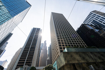 Obraz premium modern office building in hong kong china