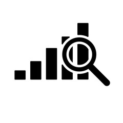market research Icon vector, marketing analysis illustration