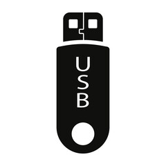 USB flash drive. Icon for design.