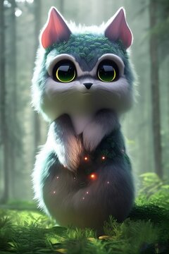 cute forest monster