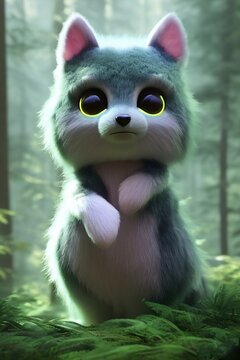 cute forest monster