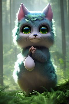 cute forest monster