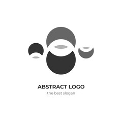 Law firm logo icon vector design with circle shape basic combination, in trendy modern design style. Universal legal, lawyer, scales, unique symbol. Editable graphic resources for many purposes.