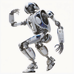 Colorful image of a robot doing a funky dance