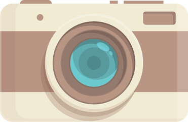 Photography camera icon cartoon vector. Digital photo. Shutter image