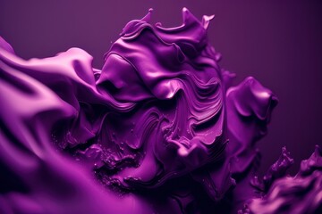Abstract purple background with waves, generative ai