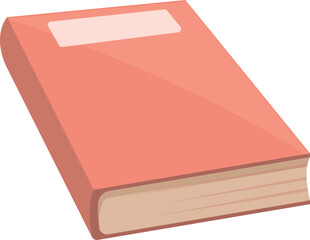 School red book icon cartoon vector. Paper education. University shape