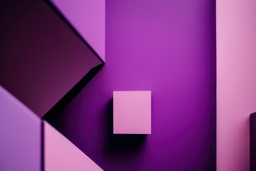 Purple abstract background with lines, generative ai