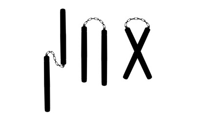 Nunchucks silhouette