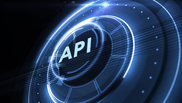 API - Application Programming Interface. Software development tool. Business, modern technology, internet and networking concept.