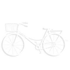 white bicycle