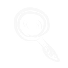 draw white magnifier