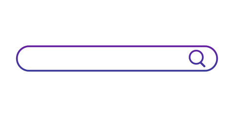 Lower third search engine with search symbol 