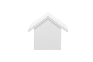 Obraz na płótnie Canvas White wooden house model