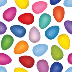 Easter egg seamless pattern. Spring holiday background for printing on fabric, paper for scrapbooking, gift wrap and wallpapers.