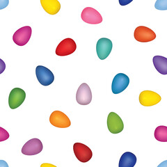 Easter egg seamless pattern. Spring holiday background for printing on fabric, paper for scrapbooking, gift wrap and wallpapers.