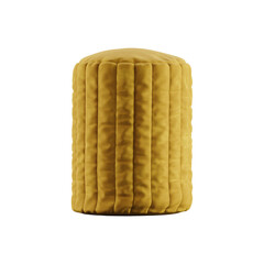 modern minimal pouf seating with white studio style background, its mixer of different fabrics, leather and wood textures, some are wire-frame furniture some are good quality seating.